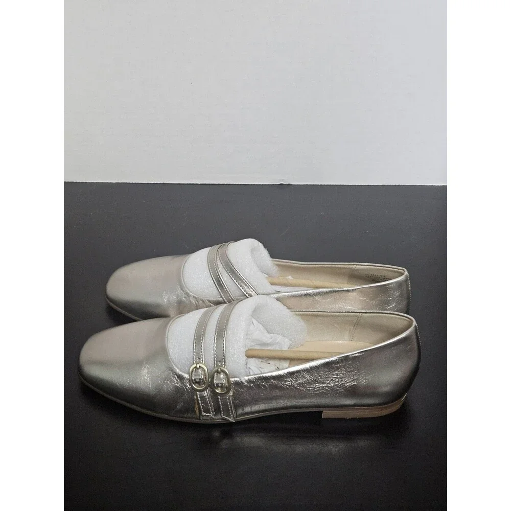 Sz 8 - Bella Vita Davenport Metallic Gold Mary Jane Flats Womens